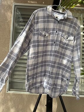 Civil Society Men's Gray Plaid Button-Up Shirt